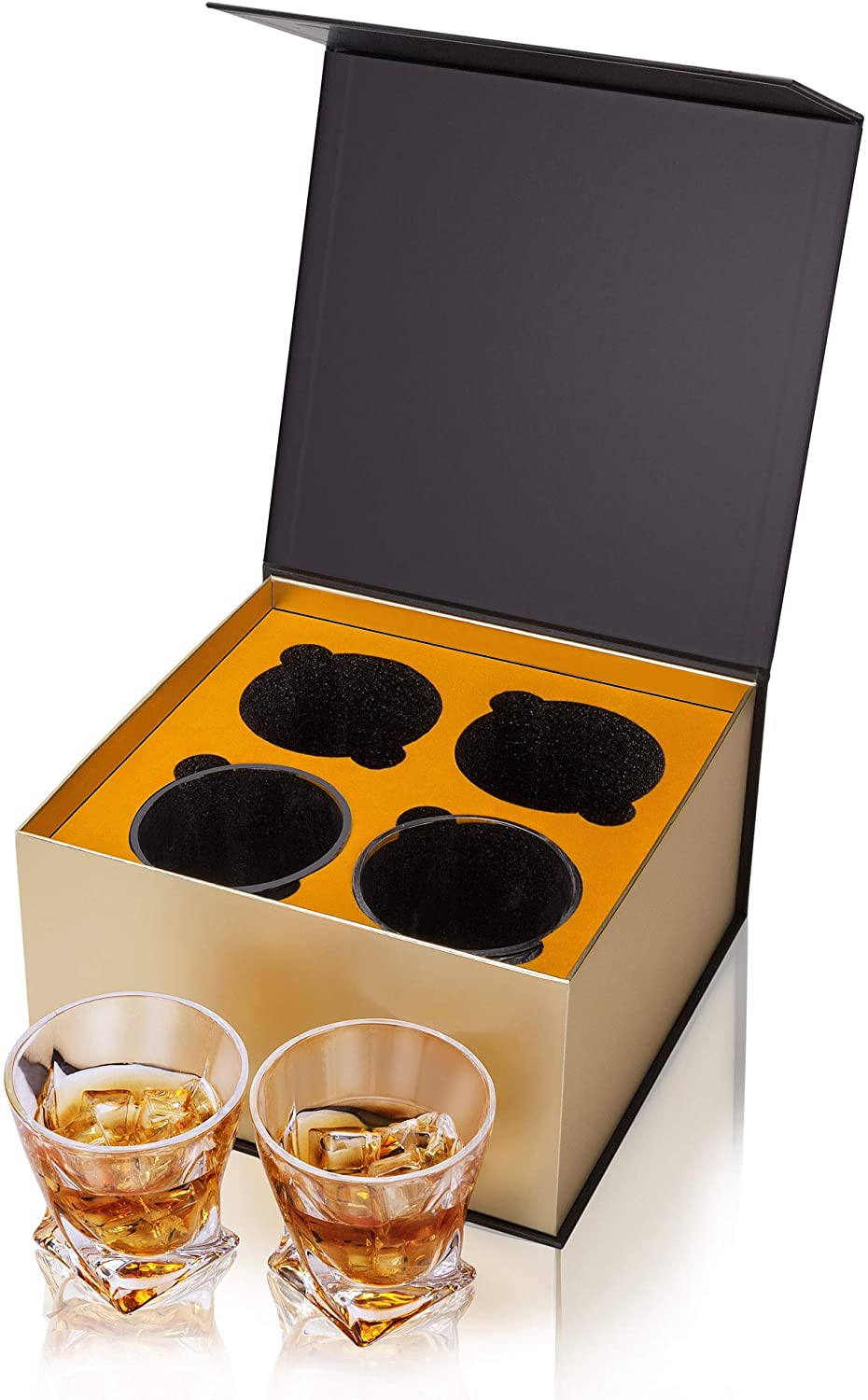 No-Lead Crystal Whiskey Glass Set of 4, 300ml