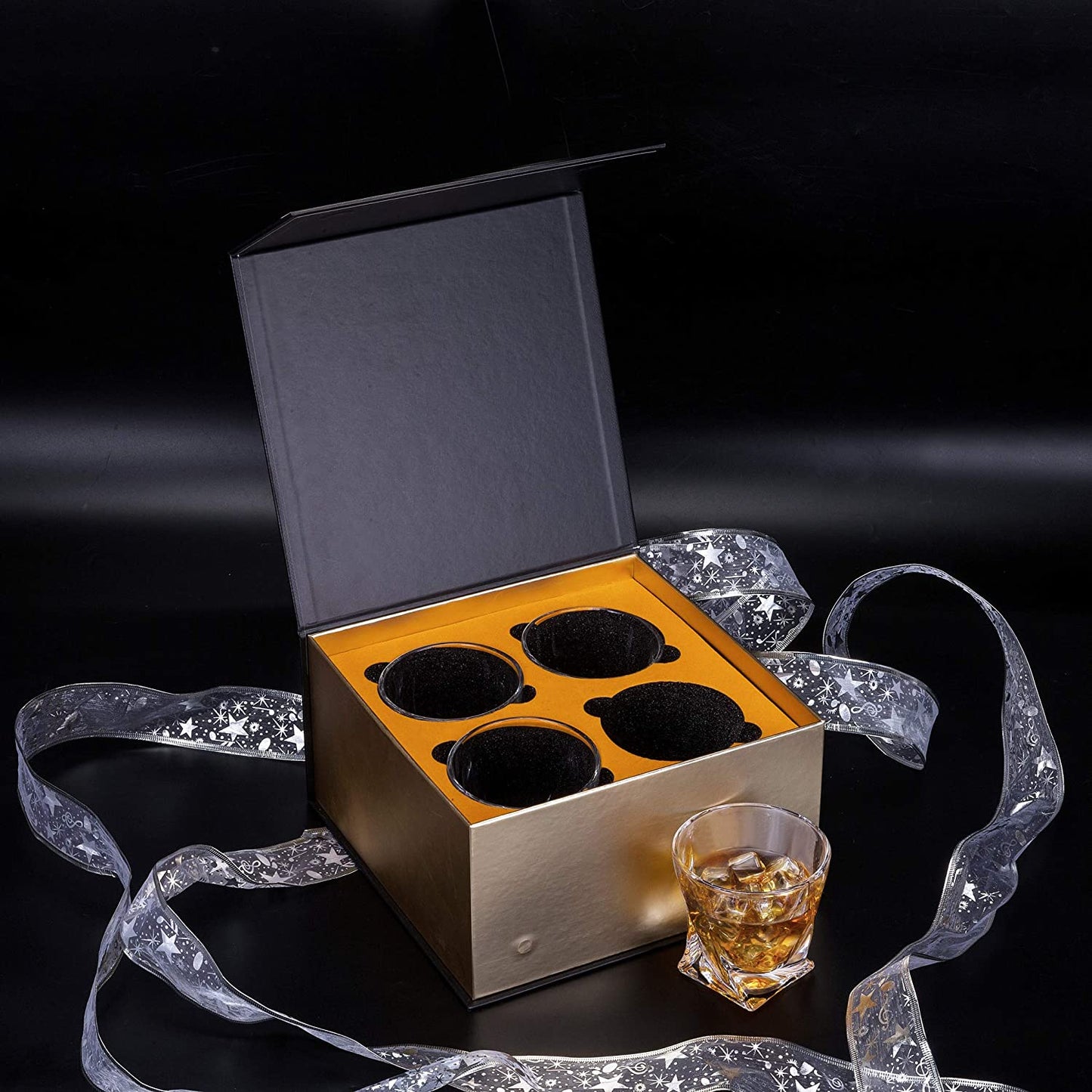 No-Lead Crystal Whiskey Glass Set of 4, 300ml
