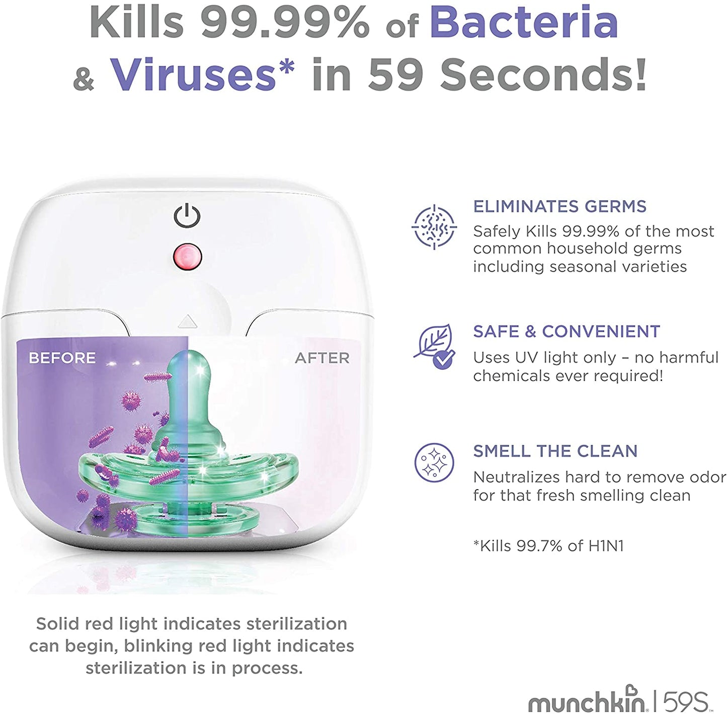 59S Mini Portable UV Dummy / Soother Sanitiser