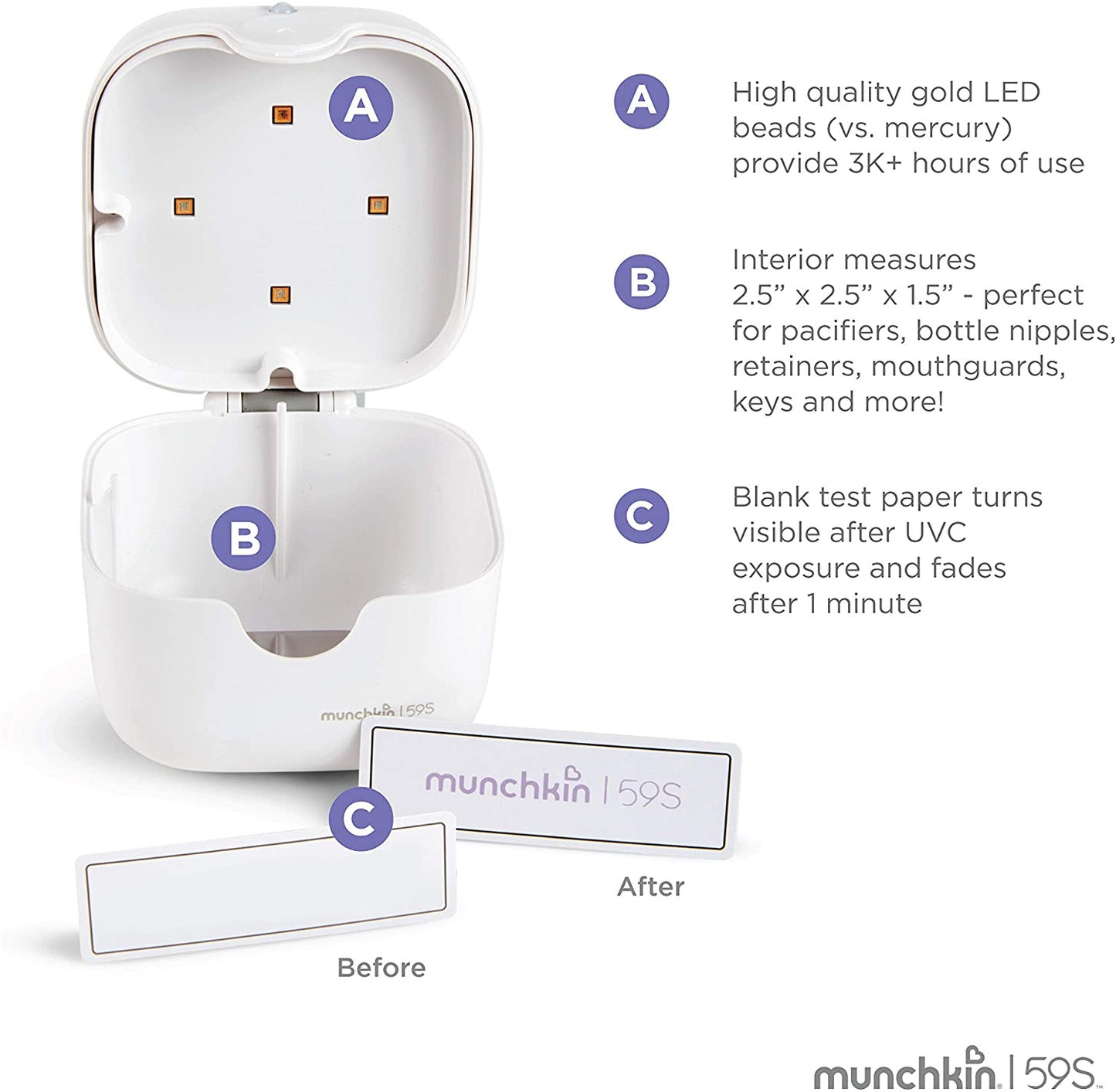 59S Mini Portable UV Dummy / Soother Sanitiser