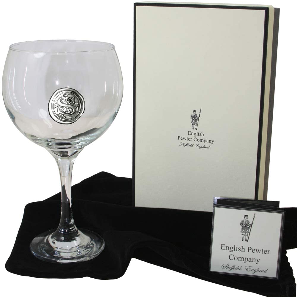 Personalised Gin Glass with Your Choice of Initial Unique Birthdays, Anniversaries (S) Gift