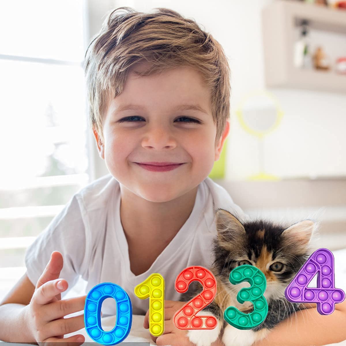 15 Pieces Bubble Sensory Fidget Bubble Popper,Stress Anxiety Relief Autism Special Needs Reliever (15 Pieces)