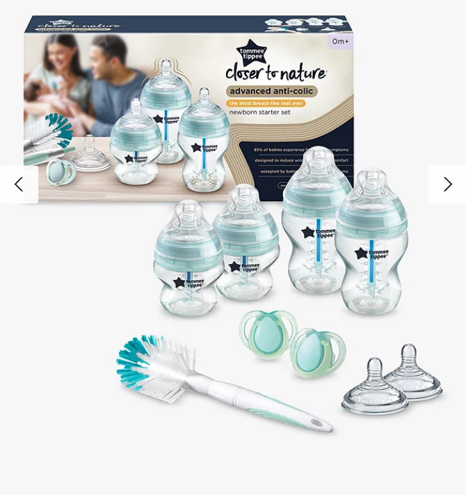 Advance Anti-Colic Closer to Nature Baby Bottle Newborn Starter Kit
