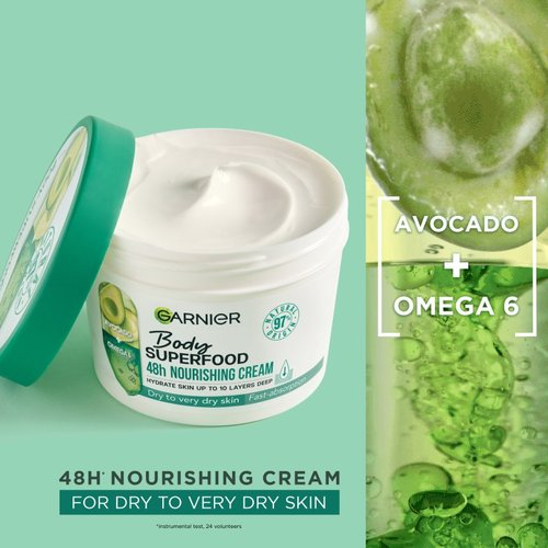 Garnier Body Superfood Avocado & Omega 6 Body Cream 380ml