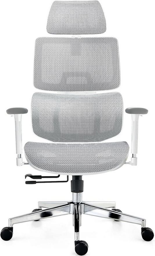 Ergonomic Office Chair - Breathable High Back Armchair with Mesh Lumbar Support