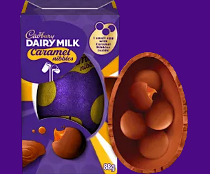 Dairy Milk Caramel Nibbles Shell Egg 88g