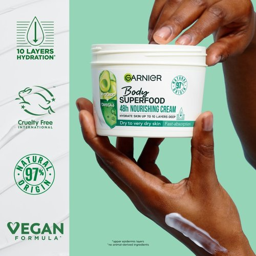 Garnier Body Superfood Avocado & Omega 6 Body Cream 380ml