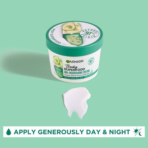 Garnier Body Superfood Avocado & Omega 6 Body Cream 380ml