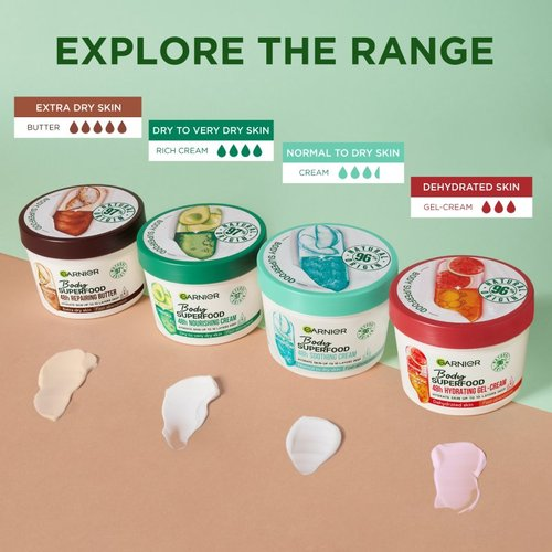 Garnier Body Superfood Avocado & Omega 6 Body Cream 380ml
