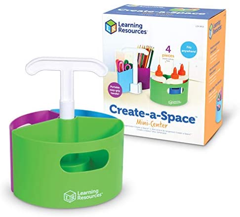 Create-a-Space Mini Kids Stationery Storage Box LER3810, 4 Piece