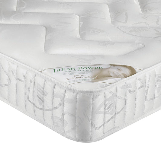 Deluxe Semi Orthopaedic Mattress,Double 190cm X 137cm X 23cm H -White