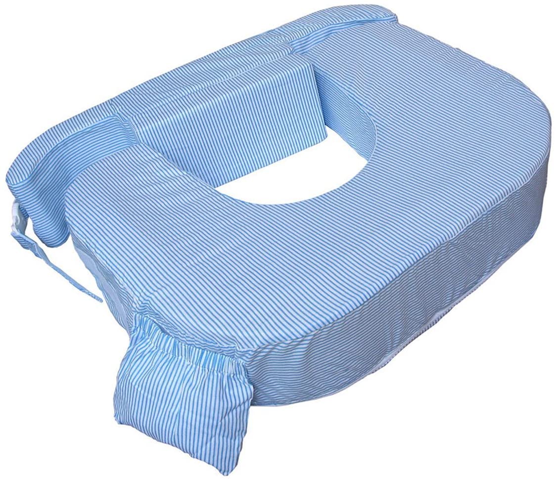 Original Nursing Posture Pillow, Blue Striped