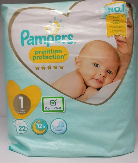 Premium Protection Size 1 22 Nappies