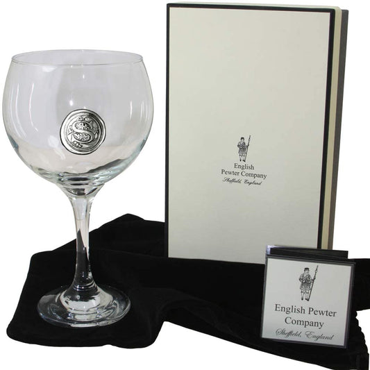 Personalised Gin Glass with Your Choice of Initial Unique Birthdays, Anniversaries (S) Gift