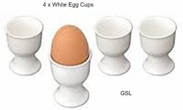White Porcelain Egg Cups